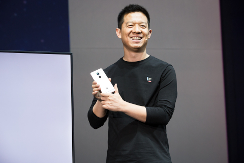 LeEco founder and CEO Yueting Jia unveils the next generation of Le Superphones (Photo: Business Wire)