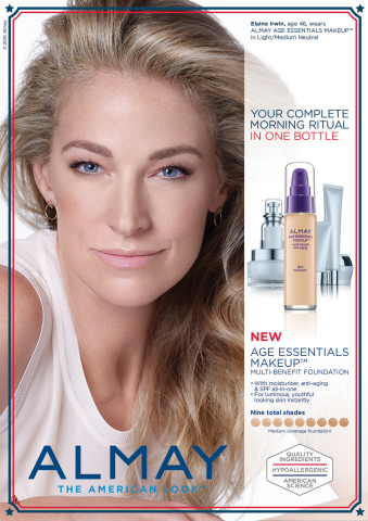 Elaine Irwin to Front New Almay Age Essentials(TM) Collection (Photo: Business Wire)