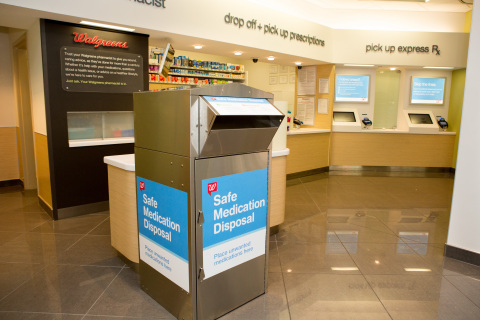 Walgreens safe medication disposal program launches in California allows individuals a safe and convenient way to dispose of unwanted, unused or expired medications at no cost. (Photo: Business Wire)