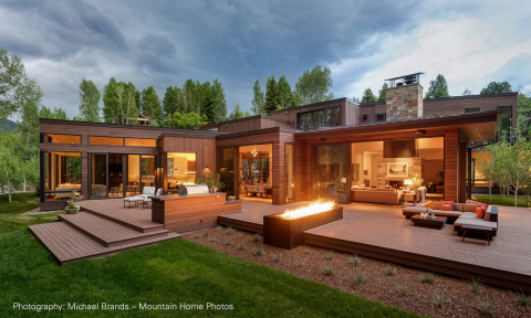 Robert Singer and Associates, Inc. was named winner of the residential category for the lighting design of the Waterstone residence in Woody Creek, Colorado. (Photo: Business Wire)