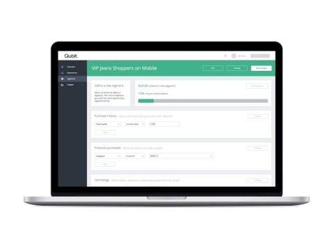 La nouvelle mise à niveau de la plateforme Qubit accroît le pouvoir d'action des responsables du marketing grâce à la segmentation en temps réel (crédits photo : Business Wire).