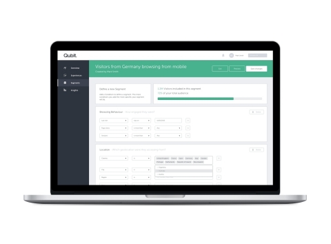 La nouvelle mise à niveau de la plateforme Qubit accroît le pouvoir d'action des responsables du marketing grâce à la segmentation en temps réel (crédits photo : Business Wire).