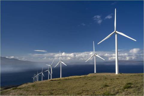 A wind farm in an isolated area in Europe (Photo: Business Wire)