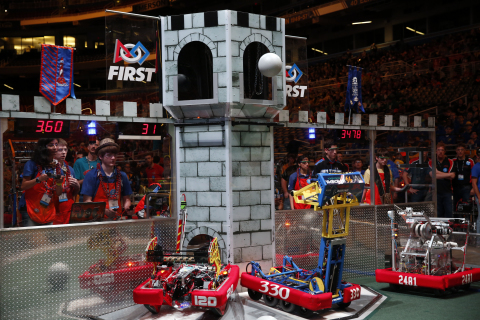 This week, more than 20,000 students from around the globe traveled to St. Louis, putting their engineering skills to the test at the annual FIRST® Championship. (Photo: Business Wire)