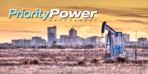 Midland-based Priority Power Management, LLC secures 10-year electricity supply contract for the City of Midland. (Pumpjack at sunset north of Midland, Texas in late fall. Photo © copyright by Robert Flaherty)