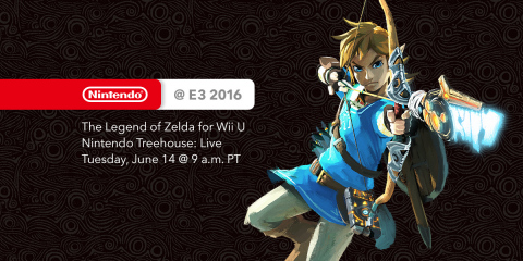 Nintendo’s kickoff to the E3 show happens at 9 a.m. PT Tuesday, June 14, when Nintendo of America President and COO Reggie Fils-Aime introduces Nintendo Treehouse: Live, which will be dedicated to a day of live-streamed gameplay of The Legend of Zelda. (Graphic: Business Wire) 