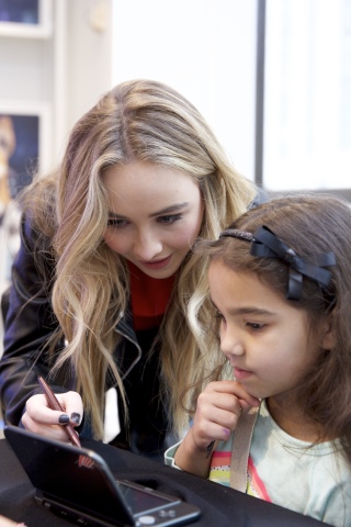 In this photo released by Nintendo of America, guests are treated to a special preview event of the Disney Art Academy video game for the Nintendo 3DS family of systems ahead of its release on May 13, 2016. Hosted by actor Sabrina Carpenter, currently starring in the Disney Channel sitcom Girl Meets World, players learn to draw some of their favorite Disney and Pixar characters through step-by-step lessons and develop art skills that can be transferred to real life.