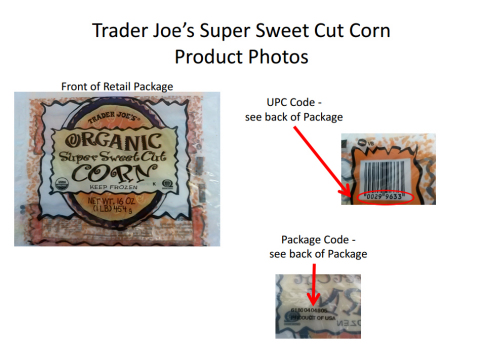 Trader Joe's Corn Recall Photos (Graphic: Business Wire)