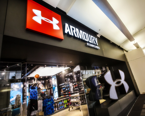 The storefront of The ARMOURY At Champs Sports, a premium shop-in-shop now open at Galleria Dallas in Dallas, Texas (Photo: Business Wire)