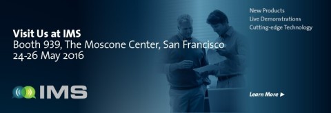 MACOM will showcase its industry leading GaN on Silicon portfolio and other high-performance products at IMS 2016 in San Francisco, California, May 24 - 26. MACOM will feature new product solutions optimized for commercial, industrial, scientific and medical RF applications. (Graphic: Business Wire).
