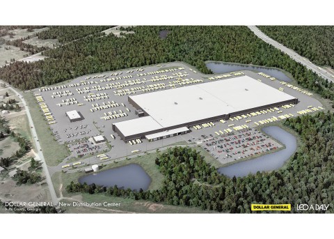 Drawing of Future Dollar General Distribution Center - Jackson, GA (Photo: Business Wire)