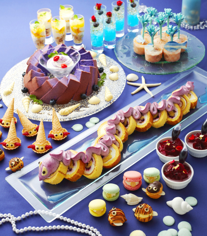 Keio Plaza Hotel Tokyo offers "Little Mermaid Dessert Buffet," introducing artistic desserts representing characters from the themes of the ocean, sea creatures and summer. (Photo: Business Wire)
