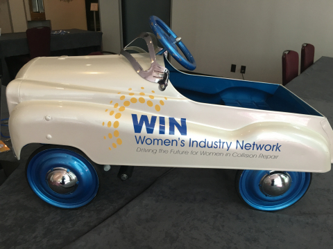 WIN Pedal Car painted by students from Herndon Career Center. (Photo: Axalta)