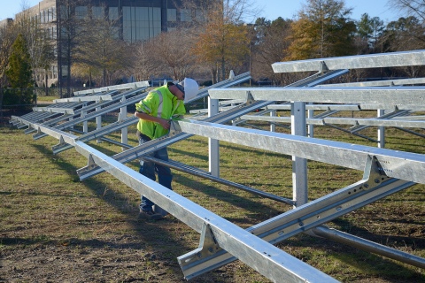 Since SunLink Corporation introduced its PowerCare solar project services division one year ago, the team has delivered multiple MWs of solar installation, O&M and geotechnical services. The SunLink PowerCare products+services offering has been particularly appealing to installers and EPCs looking to grow market share in the underserved mid-sized 1 to 10 MW sector. By integrating the design, delivery and installation of the racking system through a provider with full design and installation capabilities, the resulting efficiencies pull in schedules and lower costs. (Photo: Business Wire)