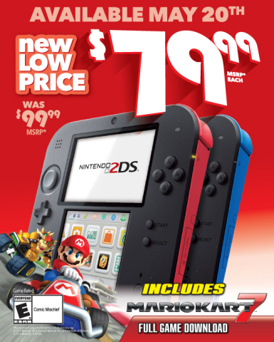 Nintendo announces new 2DS mobile gaming console, Wii U price drop