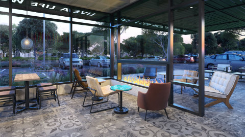 California Sol: Inspired by Taco Bell’s California roots and the California lifestyle, this design blurs the lines between indoor and outdoor. It’s a celebration of dining al fresco and embraces a laidback beachy feel both inside and out (Photo: Business Wire)