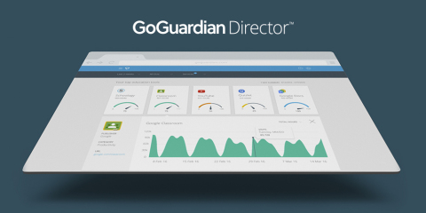 GoGuardian Director's proprietary dashboard consolidates usage and engagement analytics to show which education apps and digital learning tools are being used across a school district. (Photo: Business Wire)