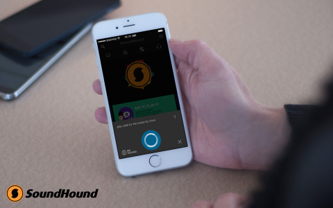 SoundHound Hands-Free with "OK Hound…" Search, discover, and play music using your voice. (Photo: Business Wire)