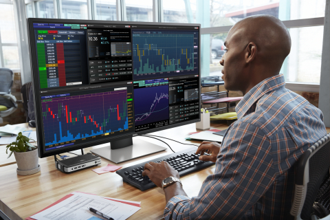 Dell announced the release of its Dell 43 Multi-Client Monitor (P4317Q), the company’s first multi-client display designed specifically for financial institutions, trading floors and software developers. (Photo: Business Wire)