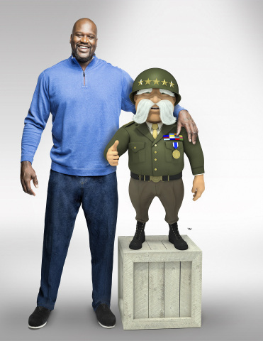 With his new teammate, Shaquille O’Neal stands tall for auto insurer The General. (Photo: Business Wire)