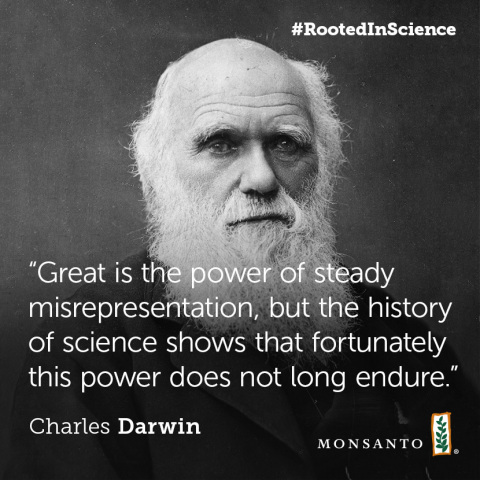 Charles Darwin quote on science and progress. (Foto: Business Wire)