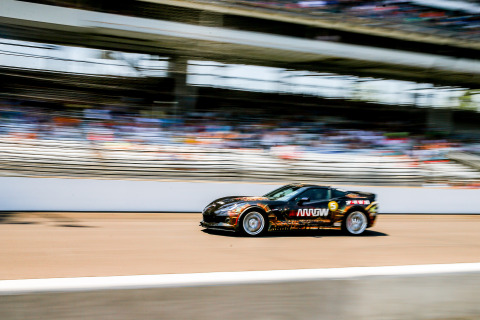 Sam Schmidt hitting 152 mph on the iconic Indy oval May 22, 2016. (Photo: Business Wire)