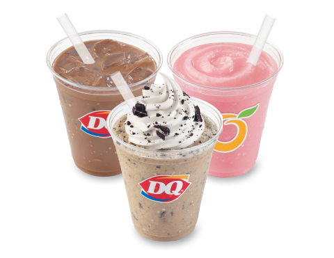 The Dairy Queen® system is now offering fans the choice of a new Vanilla, Salted Caramel or Mocha flavored Iced Coffee; new OREO®, Caramel Chip or Midnight Mocha DQ Ultimate Frappés; and Strawberry Banana, Tripleberry®, Mango Pineapple and the new Strawberry Watermelon Orange Julius® Premium Fruit Smoothies at one of the best values in the industry. (Photo: Business Wire)