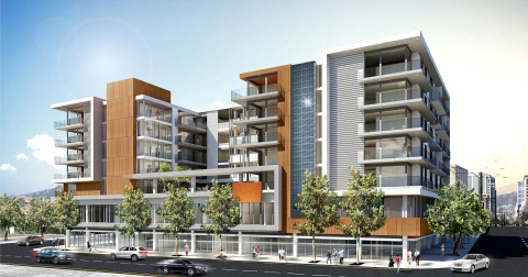 The Richman Group of California Development Company has broken ground on F11, a seven-story mixed-use apartment project in Downtown San Diego, located on F Street between 11th Avenue and Park Boulevard. F11 includes 99 apartments, extensive recreational amenities and 5,841 sq. ft. of commercial space. (Photo: Business Wire)