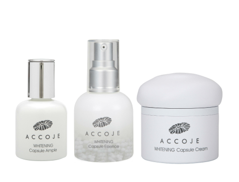 3 products in Accoje Whitening Capsule Line (Photo: Business Wire)