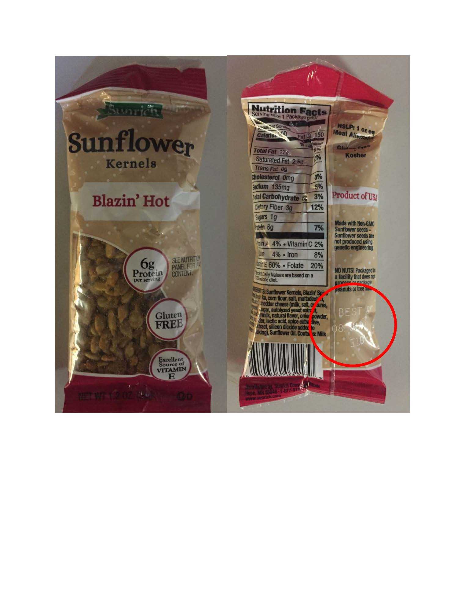 are spitz sunflower seeds dill pickle gluten free