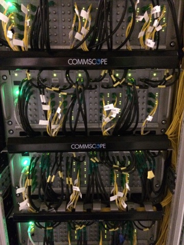 The CommScope DAS takes up less space at the headend, freeing up valuable real estate in network equipment rooms. (Photo: Business Wire)