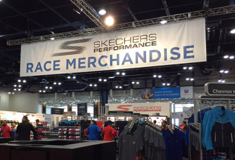 Official Skechers Performance race merchandise at the Chevron Houston Marathon and Aramco Houston Ha ... 