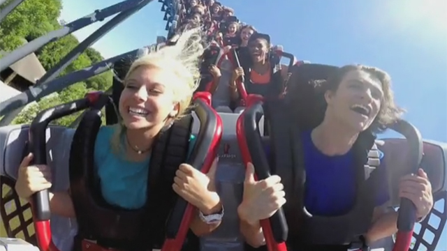 Smoother and Sleeker 122 Foot Blue Hawk Roller Coaster Debuts at