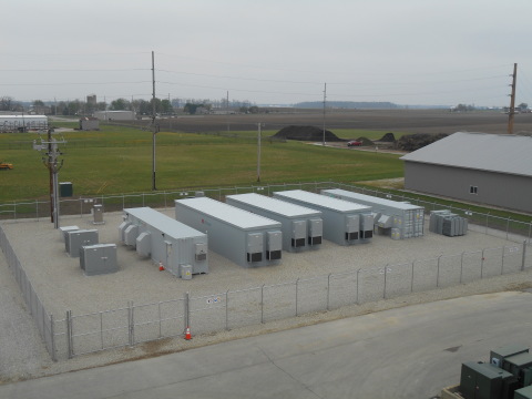 Field-proven LG Chem batteries integrated into the S&C energy storage system generate multiple revenue streams for Half Moon Ventures and the Village of Minster, Ohio, while providing the electric grid with increased robustness and reliability. (Photo: Business Wire)