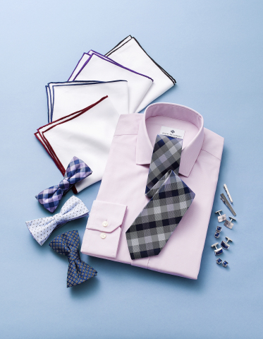 Celebrate Dads with gifts he’ll love from select Macy’s stores and macys.com; Ryan Seacrest Distinction Dress Shirt-$69.50, Tie-$59.50, Bow Tie-$49.50, Pocket Square-$30, Accessories-$29.50-$90 (Photo: Business Wire)