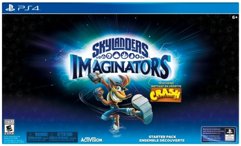 The Skylanders Imaginators Starter Pack Featuring Crash Bandicoot will be available exclusively for PlayStation® 4 and PlayStation® 3 at launch on Oct. 16 in North America, Oct. 14 in Europe and Oct. 13 in APAC. Fans can pre-order the Starter Pack starting today! (Photo: Business Wire)