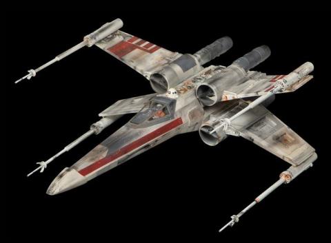 This original screen-used X-Wing Fighter miniature from "Star Wars: Episode IV - A New Hope" is being offered at auction by Profiles in History, with online bidding through Invaluable.com. (Photo: Business Wire)