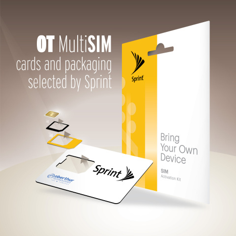 OT MultiSIM cards & packaging selected by Sprint (Photo: Business Wire)