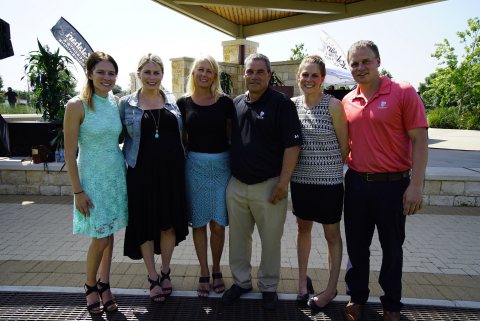 Kalahari Resorts and Convention owners the Nelson family. From left: Alissa Gander, Natasha Lucke, Shari Nelson, founder Todd Nelson, Ashley Turzinski, and Travis Nelson. Not pictured: Todd Nelson Jr. (Photo: Business Wire)