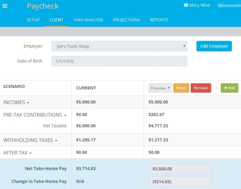Providing paycheck analysis has never been easier with TRAK-Online’s brand new Paycheck Calculator from Trust Builders, Inc. (Graphic: Business Wire)