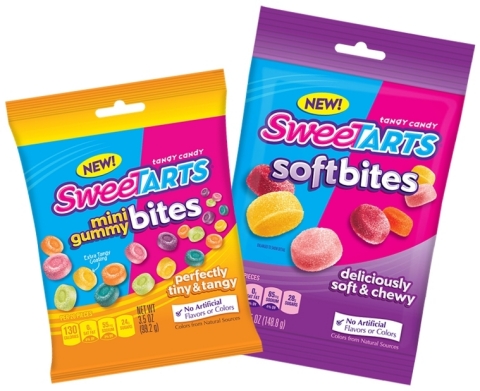 NEW from SweeTARTS: Perfectly tiny and tangy SweeTARTS Mini Gummies and melt in your mouth SweeTARTS Soft Bites. (Photo: Business Wire)
