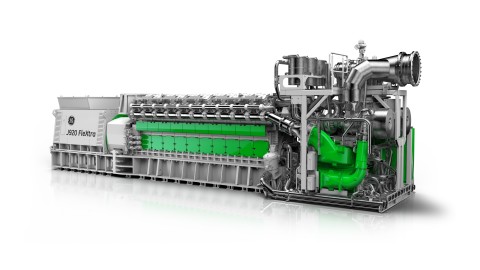 GE's Jenbacher J920 FleXtra gas engine. (Photo: Business Wire)