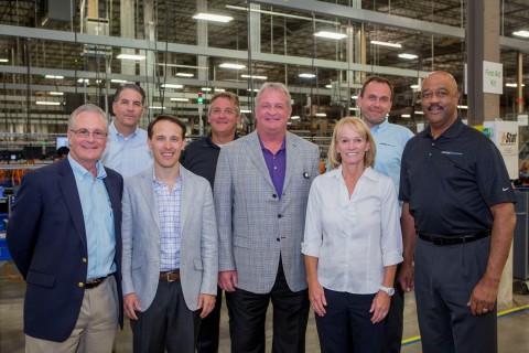 Arrow executives, including CEO Mike Long, were on hand to celebrate the new facility upgrades with customers and staff. (Photo: Business Wire)
