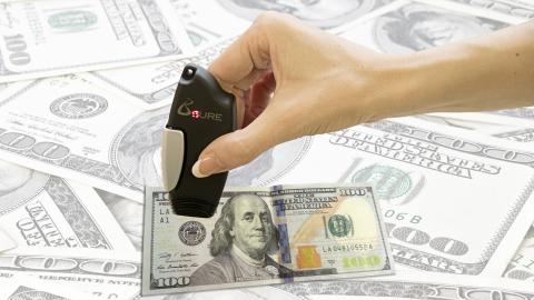 B$URE - The best counterfeit dollar detector! (Photo: Bsecure Group)