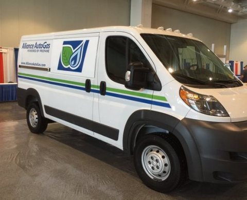 Ram ProMaster recently converted to propane autogas seen at recent Government Fleet Expo in Nashville 
(Photo: Business Wire)