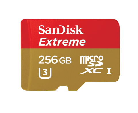 256GB SanDisk Extreme microSDXC UHS-I card - World's fastest microSDXC (Graphic: Business Wire)