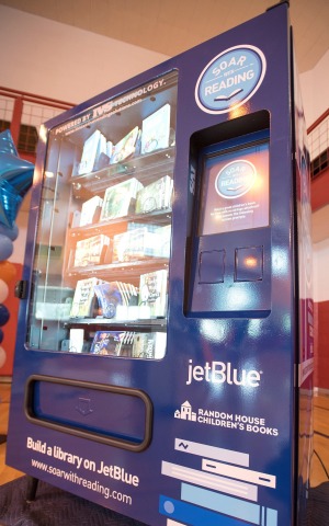 JetBlue installed five free book vending machines in neighborhoods across Detroit. (Photo: Business Wire)