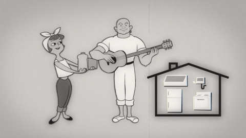 This July 1, in a nod to #FlashbackFriday, Mr. Clean throws back to his roots with a revamped jingle TV spot. (Photo by Leo Burnett Canada for Mr. Clean)