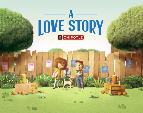 Chipotle releases "A Love Story," an original, animated short film that follows the story of two young entrepreneurs, Ivan and Evie, and the escalating rivalry that leads them to build competing fast food empires. (Photo: Business Wire)