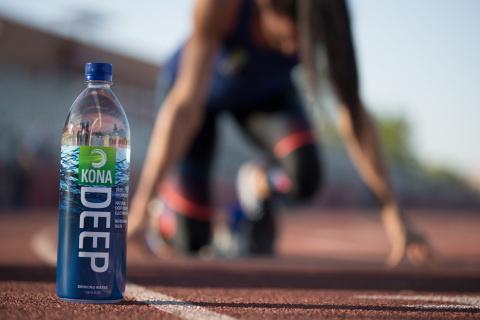 A recent human hydration study conducted at the University of Arizona revealed that Kona Deep - the newly introduced deep ocean bottled drinking water - rehydrates humans 2x as fast as leading sports drinks and bottled spring water (Photo: Business Wire)